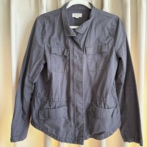 Loft grey zip up jacket